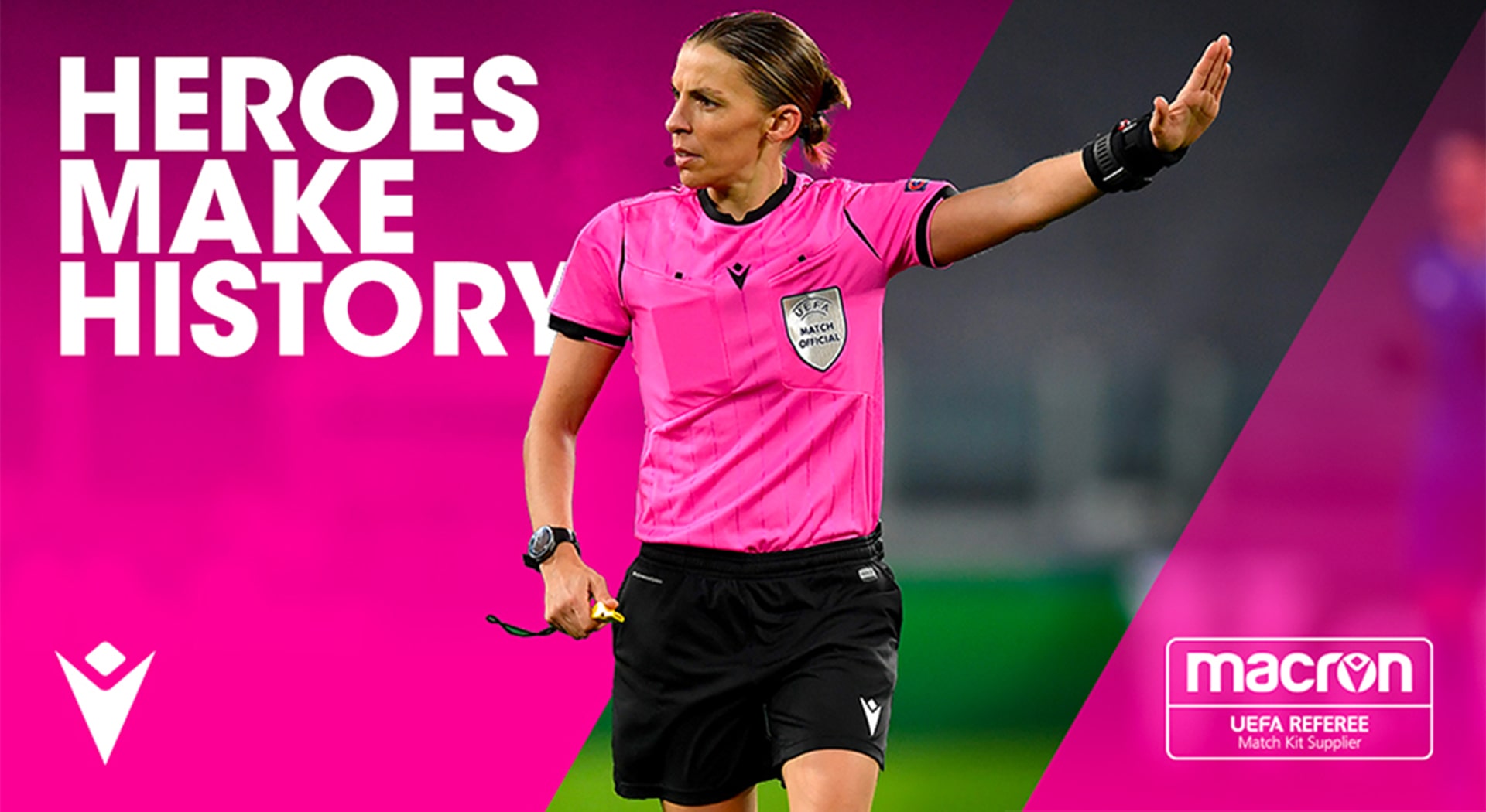 STÉPHANIE FRAPPART MAKES HISTORY ACCOMPANIED BY THE MACRON HERO